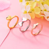 3 in 1 Four Leaf Clover Ring