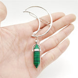 Crescent Moon Natural Quartz Hair Clips