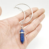 Crescent Moon Natural Quartz Hair Clips