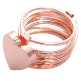 Retractable Heart Ring Bracelet