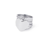 Retractable Heart Ring Bracelet