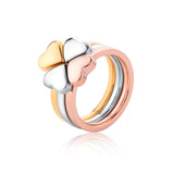 3 in 1 Four Leaf Clover Ring