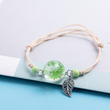 Glass Flower Bracelet Charm