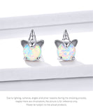 Unicorn Opal Stud Earrings