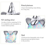 Unicorn Opal Stud Earrings