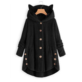 Fluffy Fleece Cat Ear Hoodie