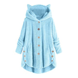 Fluffy Fleece Cat Ear Hoodie