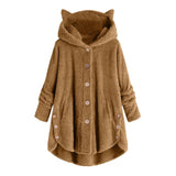 Fluffy Fleece Cat Ear Hoodie