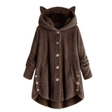 Fluffy Fleece Cat Ear Hoodie