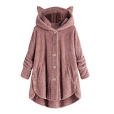 Fluffy Fleece Cat Ear Hoodie