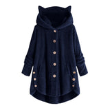 Fluffy Fleece Cat Ear Hoodie