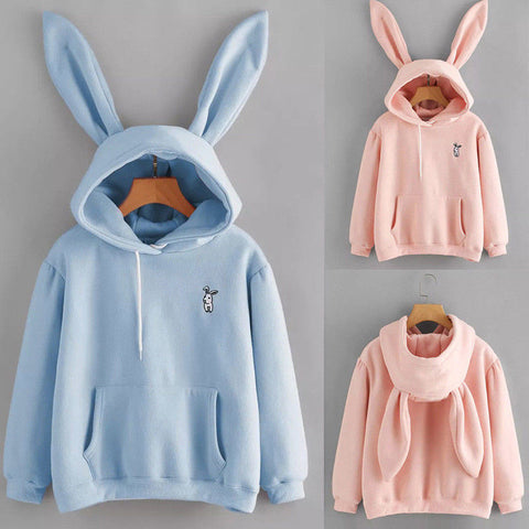Rabbit Ear Long Sleeve Hoodie