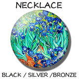 Van Gogh Art Oil Paintings Glass Necklace