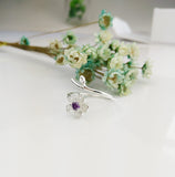 Luxe Blossom CZ Purple Ring