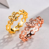 Honeycomb Bee Ring