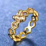 Honeycomb Bee Ring