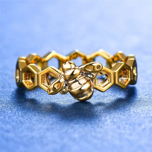 Honeycomb Bee Ring