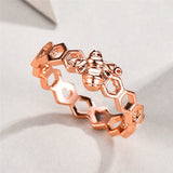 Honeycomb Bee Ring