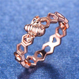 Honeycomb Bee Ring