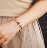 Amethysts Opal String Braided Bracelet