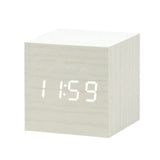 LED Wooden Alarm Clock Watch