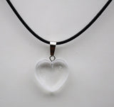 Natural stone heart pendant
