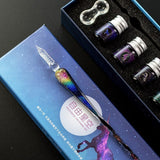 Unicorn Spiral Glass Pen