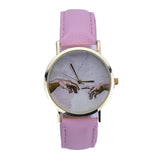 Touch Leather Quartz Wrist Watch