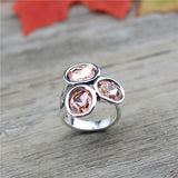 Classic Oval Crystal Ring