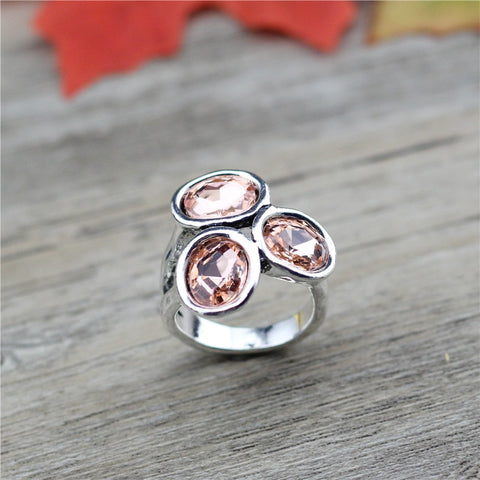 Classic Oval Crystal Ring