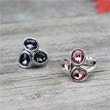 Classic Oval Crystal Ring