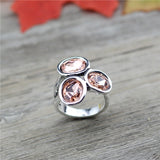 Classic Oval Crystal Ring