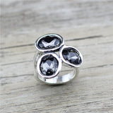 Classic Oval Crystal Ring