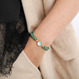 Amethysts Opal String Braided Bracelet