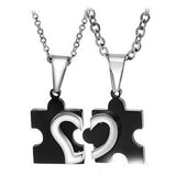 Love Heart Puzzle Necklace