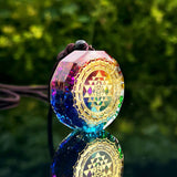 Orgonite Pendant Sri Yantra Necklace