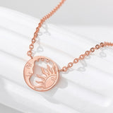 Minimalist Crescent Moon Sun Pendent