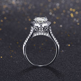 Gold Plated Silver Crystal Zircon RIng