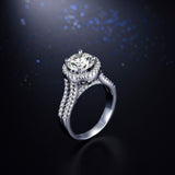 Gold Plated Silver Crystal Zircon RIng