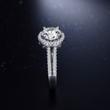 Gold Plated Silver Crystal Zircon RIng