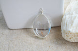 Real Dandelion Seed Wish Flower 925 Sterling Silver Chain