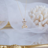 Movable Bear Necklace