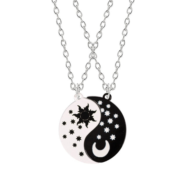 Sun and moon friendship necklace meaning discount