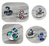 Classic Oval Crystal Ring