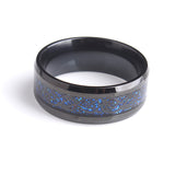 Black Hollow Blue Dragon Ring