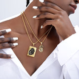 Anatomical Puzzle Heart Necklace