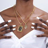 Anatomical Puzzle Heart Necklace