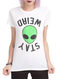 18 Style Smoking Alien Print Funny Casual Tees