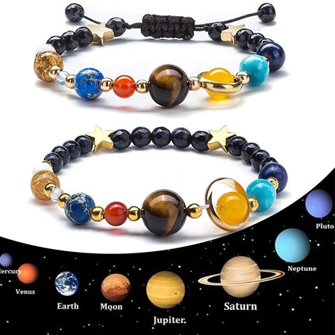 Universe Eight Planets Beads Bracelet