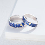 Starry Sky Match Rings